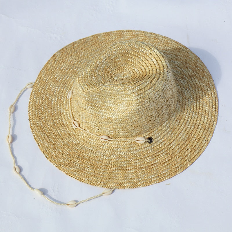 Seashells Beaded Straw Hats