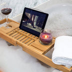 Extendable Bamboo Bathtub Tray