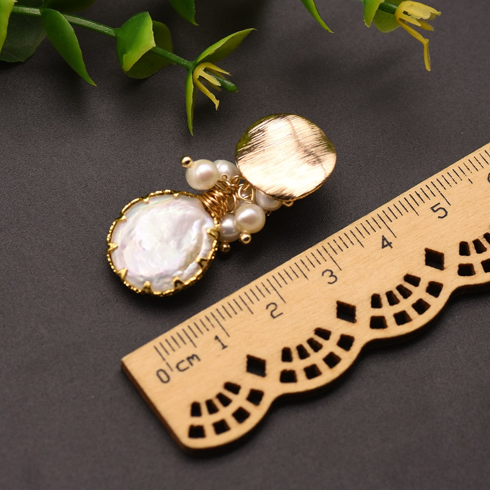 Natural Fresh Water Pearl Earrings