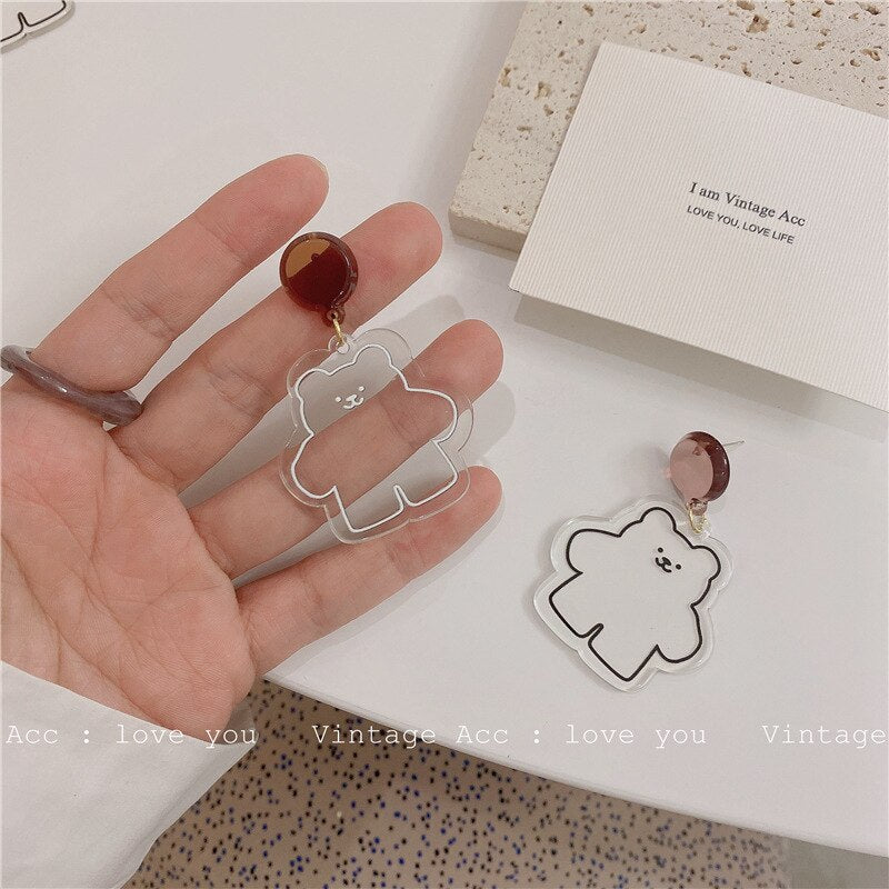 Transparent Acrylic Drop Earrings