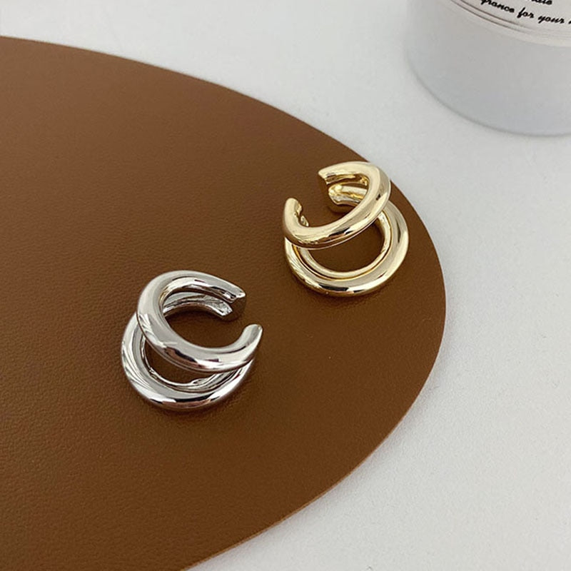 Double Circle Ear Cuff