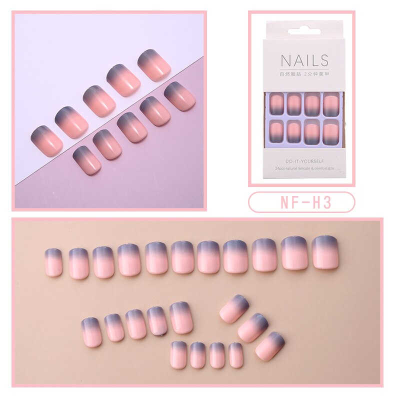 24Pcs/Box Press On Head Set