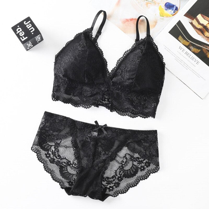 Women Lace Bra Set