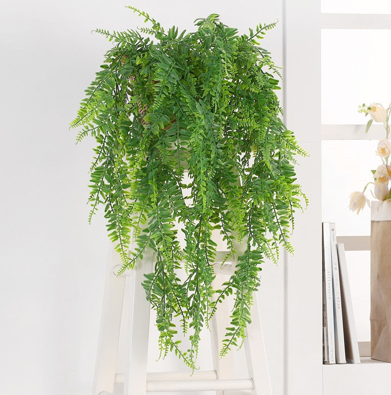 1Pcs 80Cm Green Vine Silk Artificial Hanging Leaf