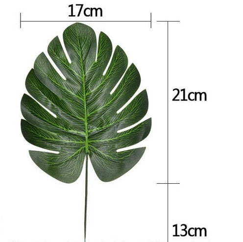 Artificial Plants Tropical Monstera Palm Leaves