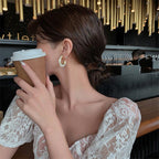 White Pearl Earrings