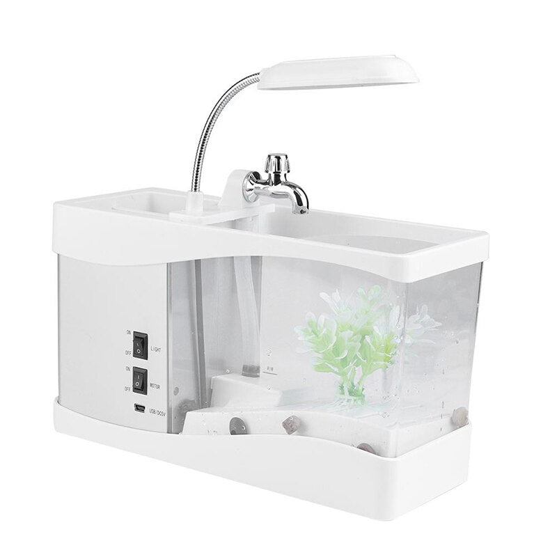 USB Desktop Mini Aquarium Fish Tank