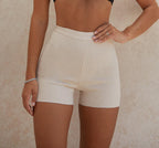 Knitted Biker Cotton Shorts