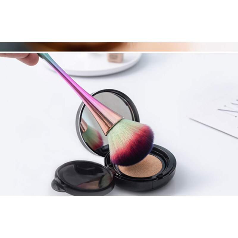 Rose Gold Foundation Powder Blush Brush
