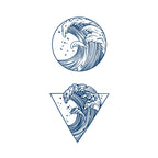 Waves Tattoo Sticker