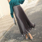 Pleated Midi Skirt