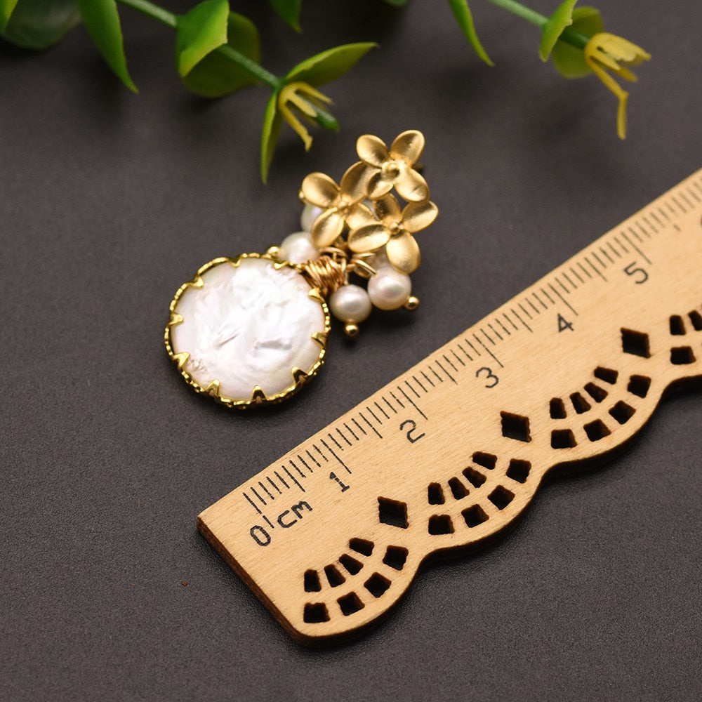 Natural Fresh Water Pearl Earrings