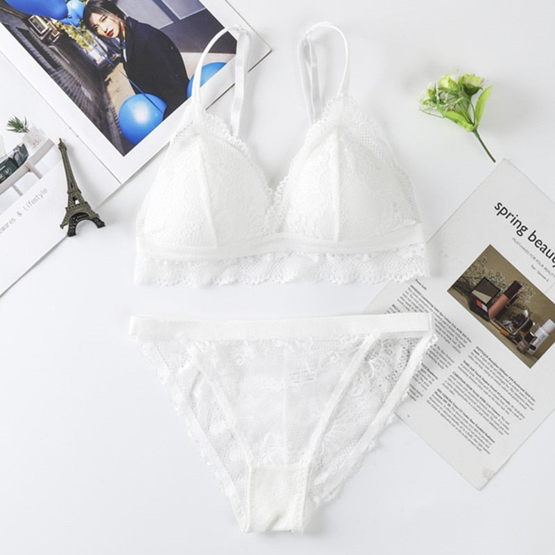 Women Lace Bra Set
