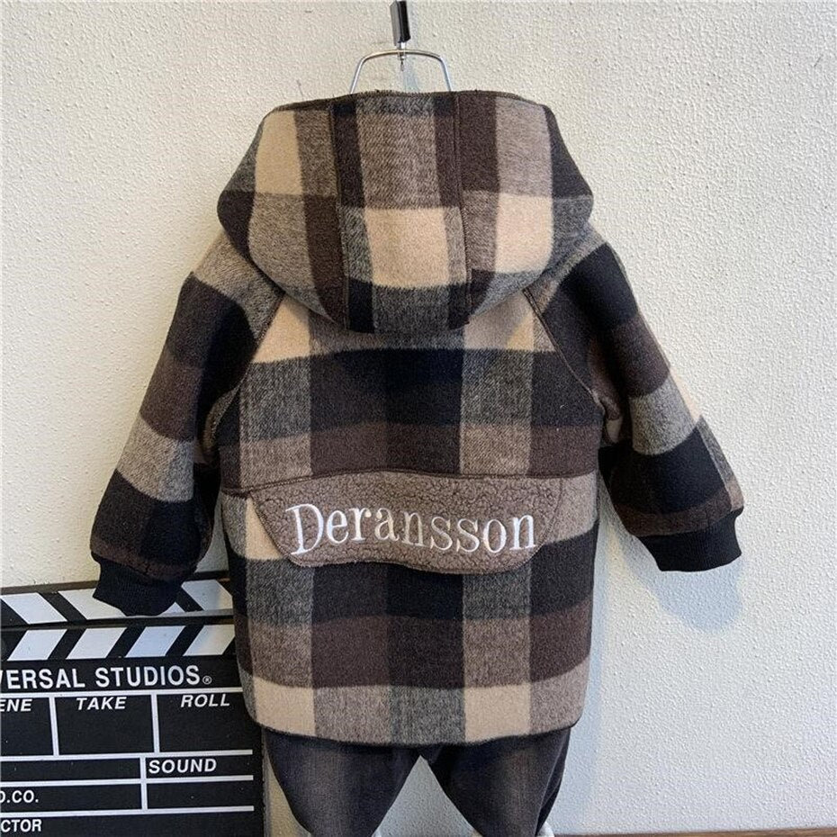 Plaid Pattern Coat