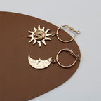 Sun God Moon Earrings