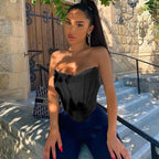 Mesh Corset Tank Top