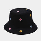 Cotton Flower Embroidery Bucket Hat