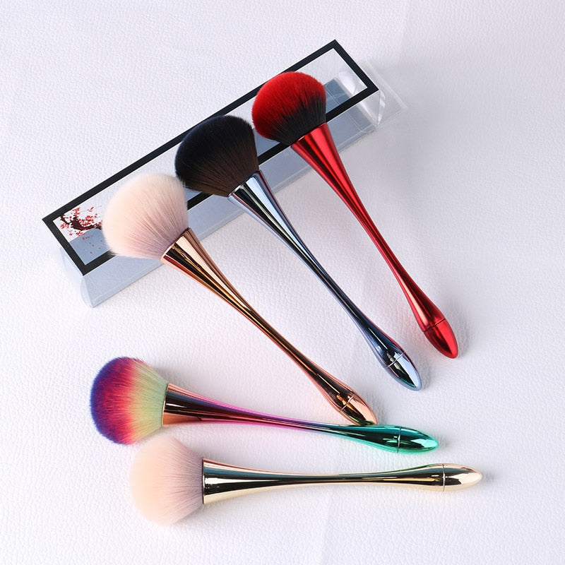 Rose Gold Foundation Powder Blush Brush