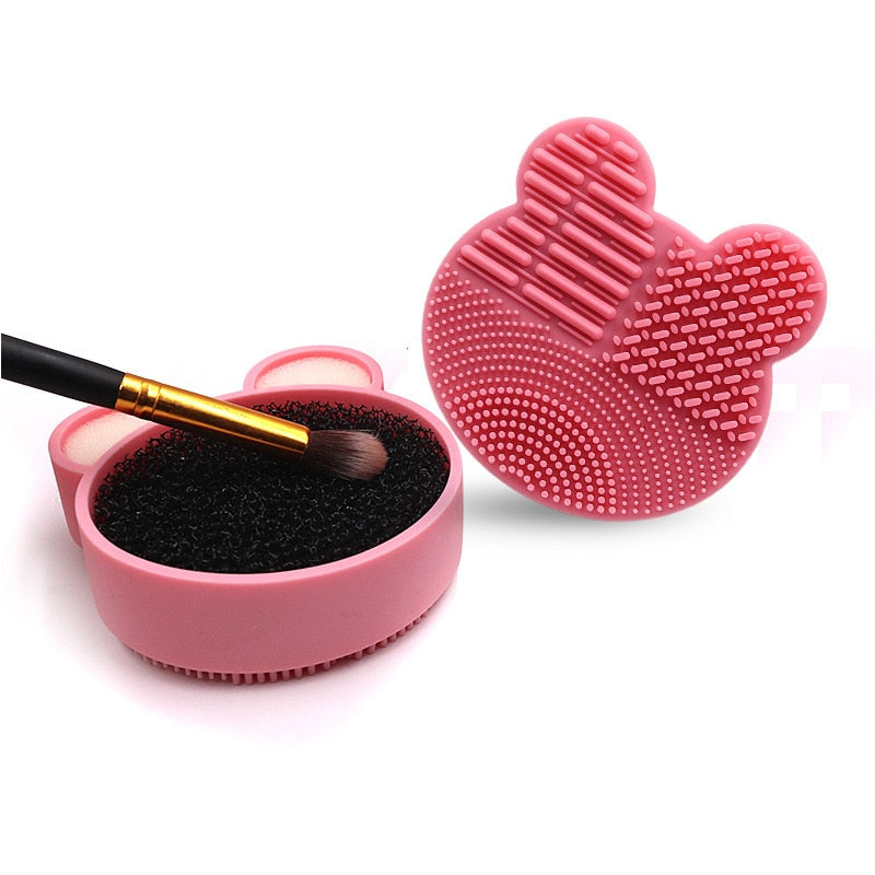 Pink Makeup Brush Cleaner
