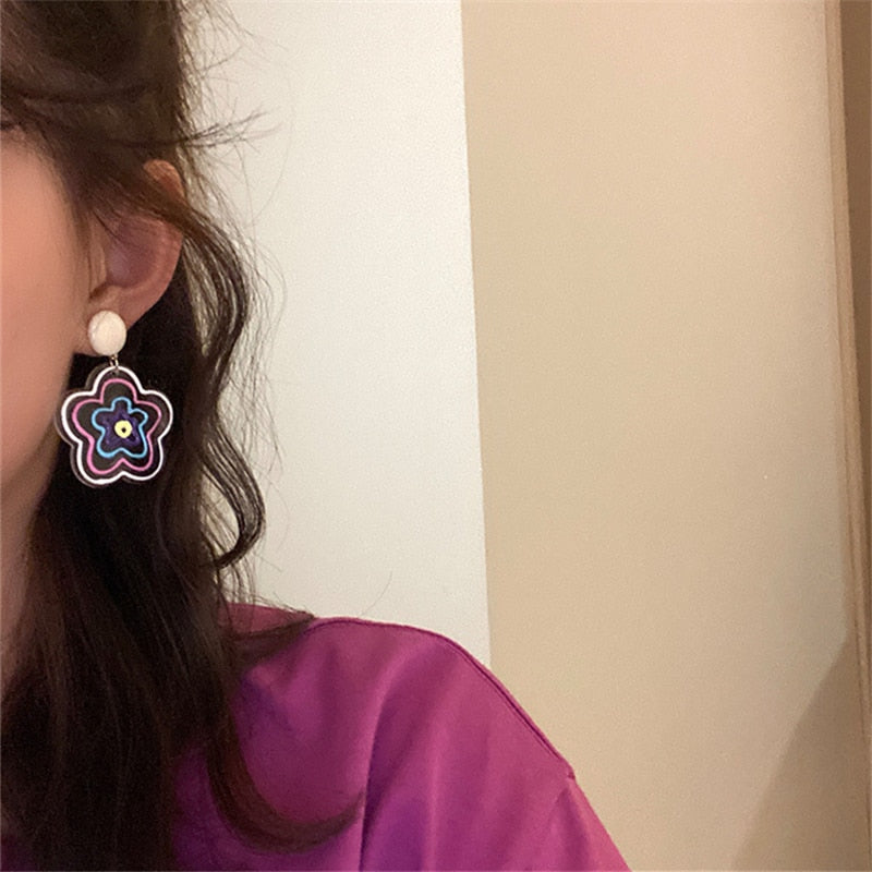 Transparent Acrylic Drop Earrings