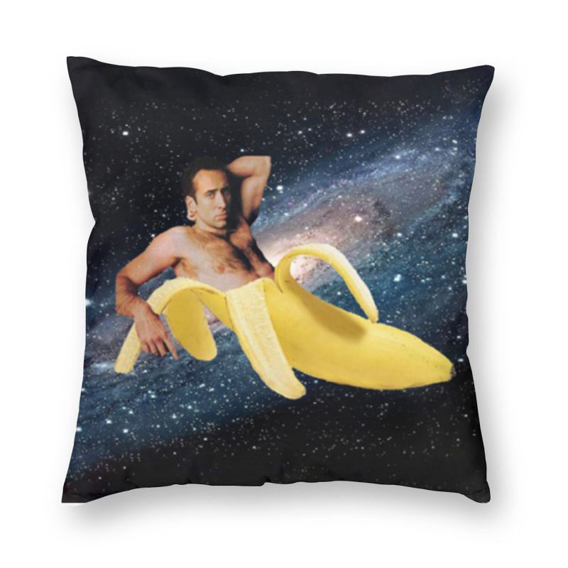 Nicolas Cage In A Banana Cushion Cover