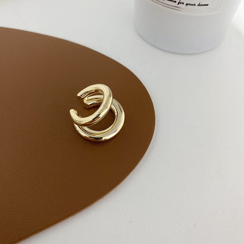 Double Circle Ear Cuff