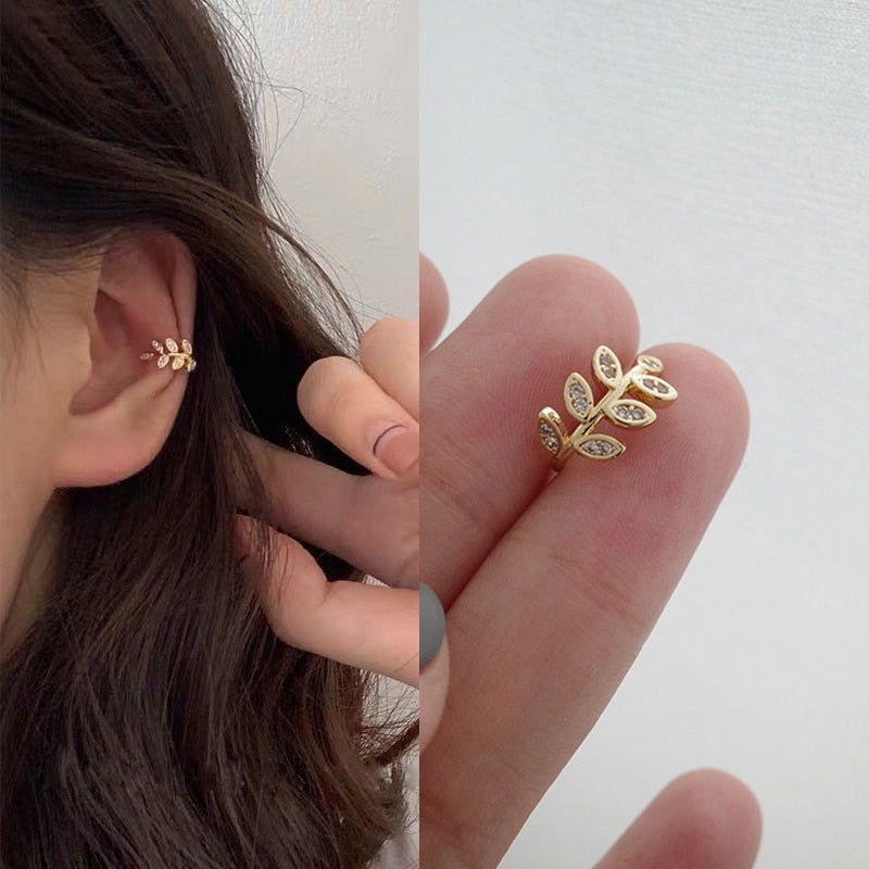 Rhinestone Decor Ear Cuff Earring