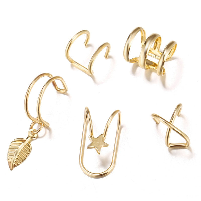 Rhinestone Decor Ear Cuff Earring