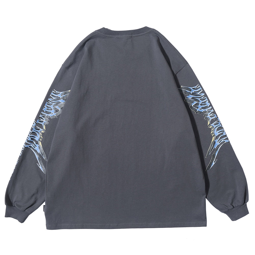 Long Sleeve Retro Graphic T-Shirt