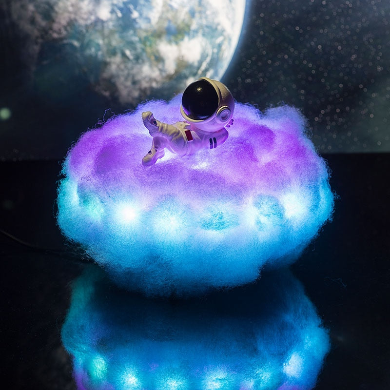 LED Clouds Astronaut Lamp