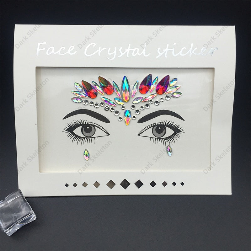 Face Rhinestones Makeup Sticker