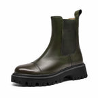 Chelsea Leather Boots Round Toe