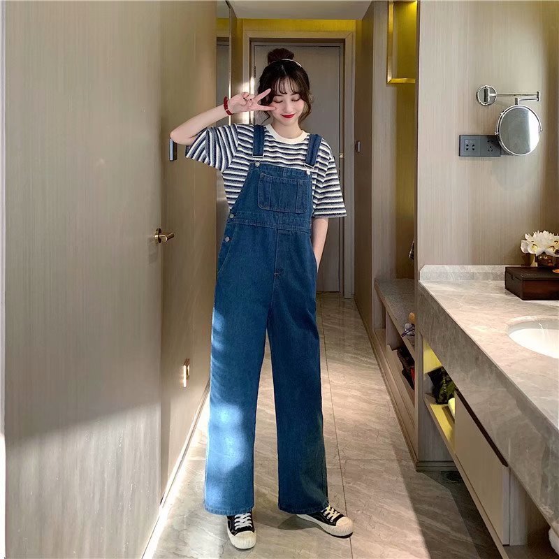 Denim Jumpsuit Wide Leg