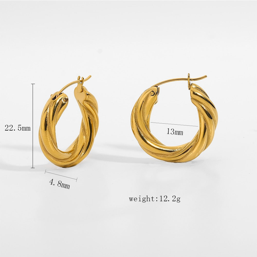 Chunky Hoop Earrings