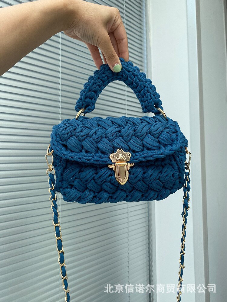Shoulder Crossbody Rope Knitting Mini Bag