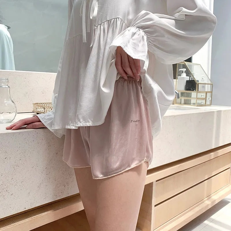 Soft Ice Silk Jogger Shorts