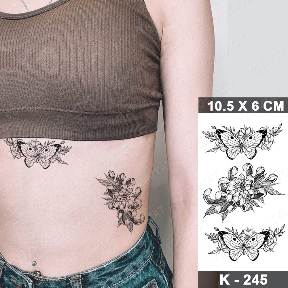 Butterfly Tattoo Waterproof Sticker