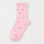 Space Pattern Cotton Socks