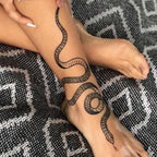 Black Snake Temporary Tattoo Stickers