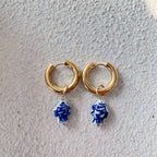 Blue Ceramic Earring