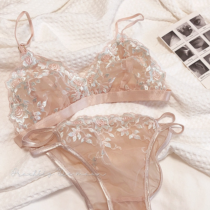 Pink Lace lingerie Set