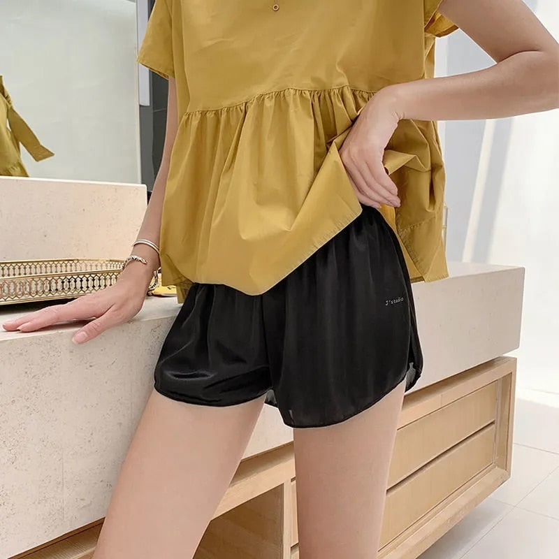 Soft Ice Silk Jogger Shorts