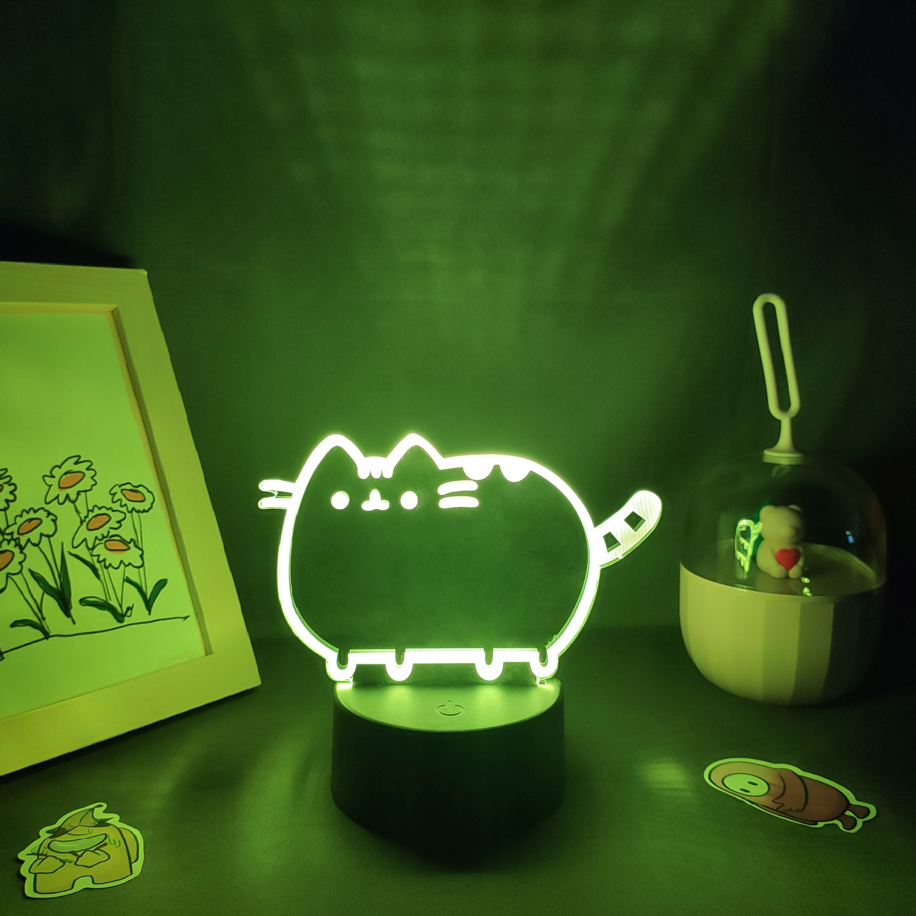 Cute Animal Cat Kitten 3D LED Lamp