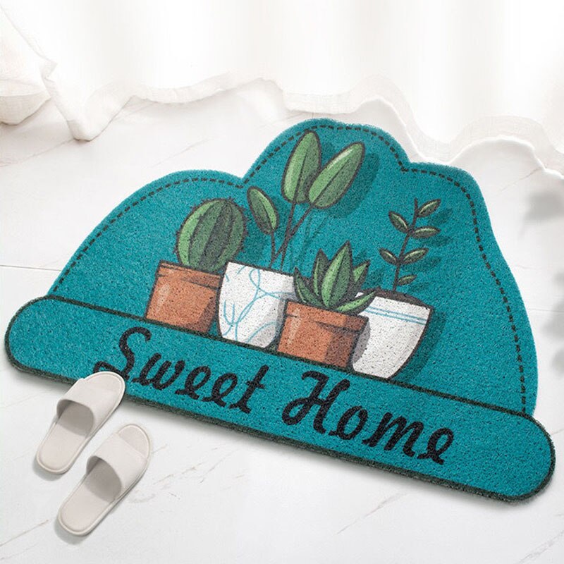 Non-slip Cute Plant Doormat