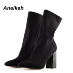 Slim Stretch Ankle Boots