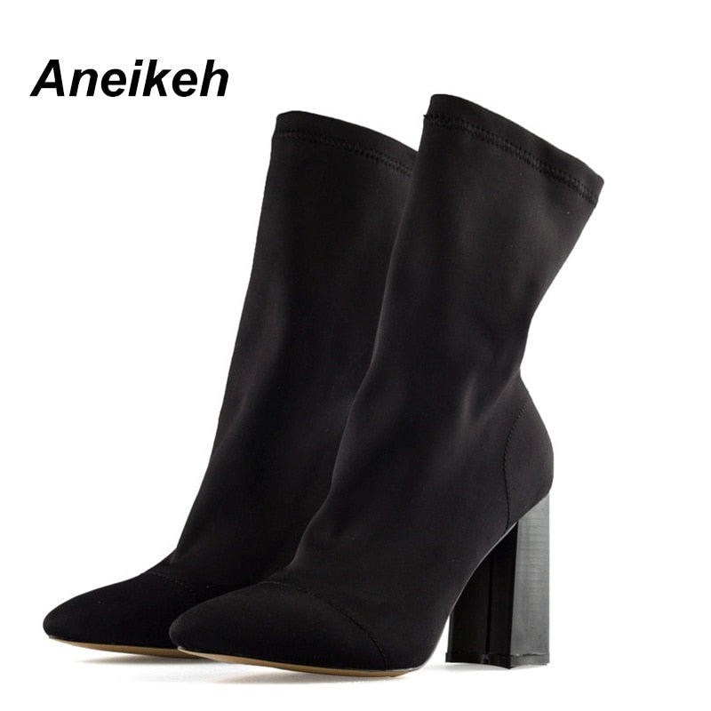 Slim Stretch Ankle Boots
