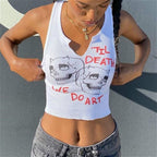 Til Death We Do Art White Tank Tops