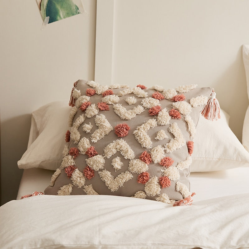Rainbow Boho Pillow Cover