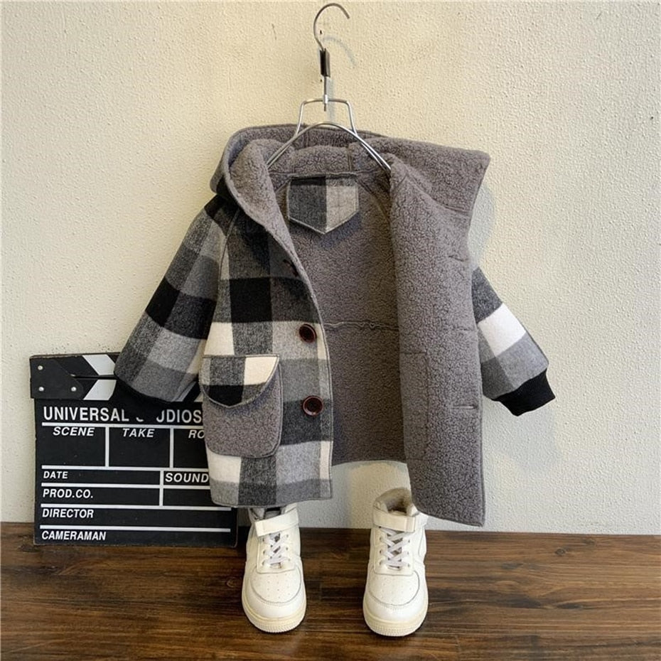 Plaid Pattern Coat