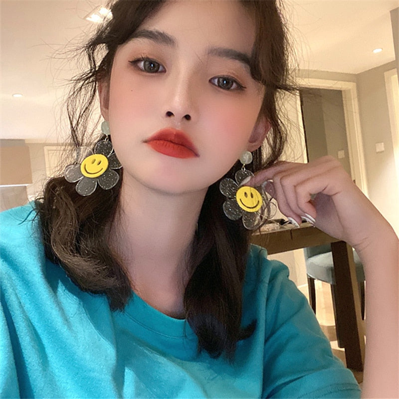 Transparent Acrylic Drop Earrings